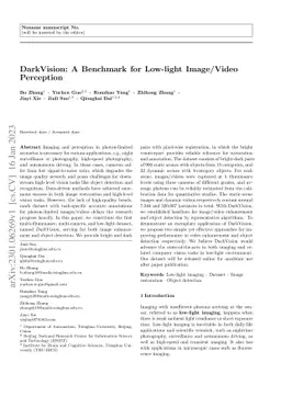 DarkVision: A Benchmark for Low-light Image/Video Perception