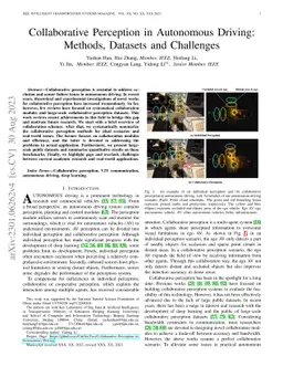 Collaborative Perception in Autonomous Driving: Methods, Datasets and
  Challenges