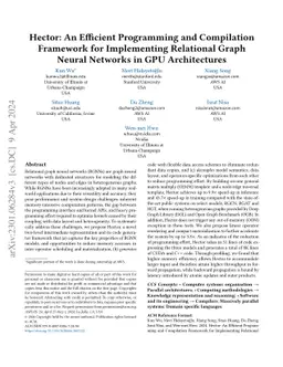 Hector: An Efficient Programming and Compilation Framework for
  Implementing Relational Graph Neural Networks in GPU Architectures