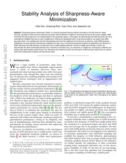 Stability Analysis of Sharpness-Aware Minimization