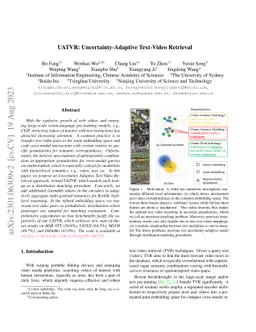 UATVR: Uncertainty-Adaptive Text-Video Retrieval