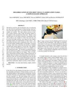 Disambiguation of One-Shot Visual Classification Tasks: A Simplex-Based
  Approach