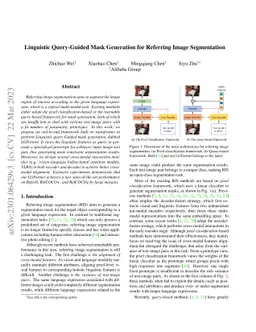 Linguistic Query-Guided Mask Generation for Referring Image Segmentation