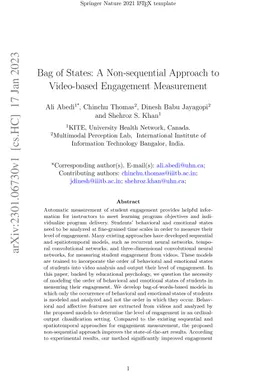 Bag of States: A Non-sequential Approach to Video-based Engagement
  Measurement