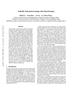 FedCliP: Federated Learning with Client Pruning