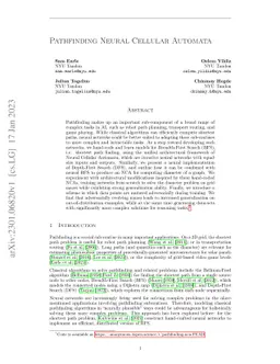 Pathfinding Neural Cellular Automata