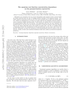 The quantum cost function concentration dependency on the
  parametrization expressivity