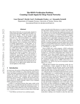 The #DNN-Verification Problem: Counting Unsafe Inputs for Deep Neural
  Networks