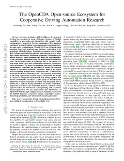 The OpenCDA Open-source Ecosystem for Cooperative Driving Automation
  Research