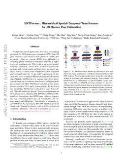 HSTFormer: Hierarchical Spatial-Temporal Transformers for 3D Human Pose
  Estimation