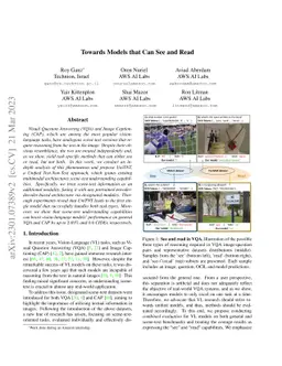 Towards Models that Can See and Read