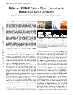 HiDAnet: RGB-D Salient Object Detection via Hierarchical Depth Awareness