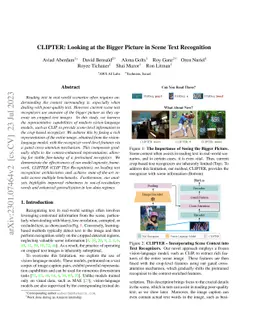 CLIPTER: Looking at the Bigger Picture in Scene Text Recognition