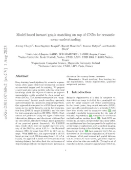 Model-based inexact graph matching on top of CNNs for semantic scene
  understanding