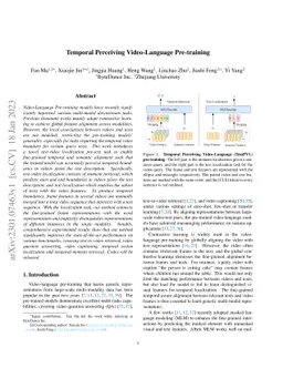Temporal Perceiving Video-Language Pre-training