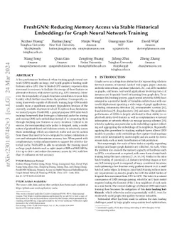 FreshGNN: Reducing Memory Access via Stable Historical Embeddings for
  Graph Neural Network Training
