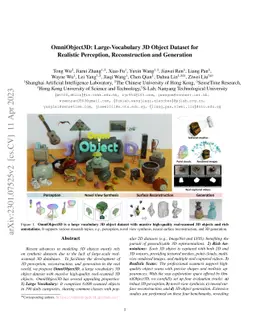 OmniObject3D: Large-Vocabulary 3D Object Dataset for Realistic
  Perception, Reconstruction and Generation