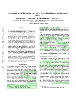 AutoFraudNet: A Multimodal Network to Detect Fraud in the Auto Insurance
  Industry