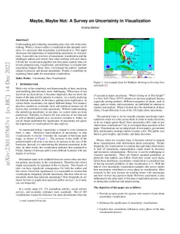 Maybe, Maybe Not: A Survey on Uncertainty in Visualization