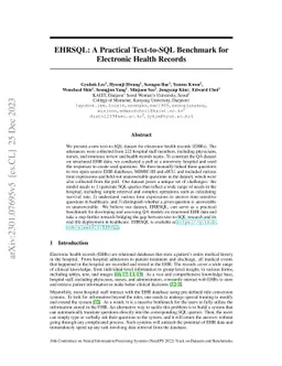 EHRSQL: A Practical Text-to-SQL Benchmark for Electronic Health Records