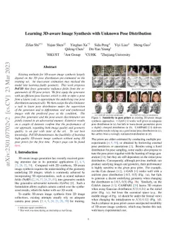 Learning 3D-aware Image Synthesis with Unknown Pose Distribution