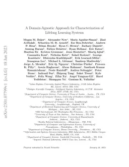 A Domain-Agnostic Approach for Characterization of Lifelong Learning
  Systems