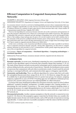 Efficient Computation in Congested Anonymous Dynamic Networks