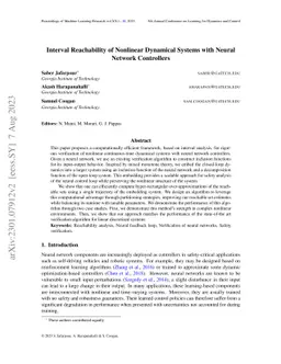 Interval Reachability of Nonlinear Dynamical Systems with Neural Network
  Controllers