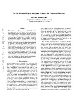 On the Vulnerability of Backdoor Defenses for Federated Learning