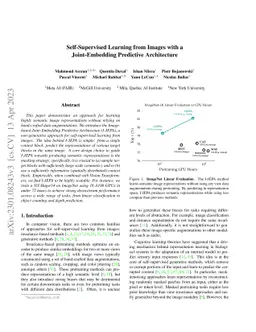 Self-Supervised Learning from Images with a Joint-Embedding Predictive
  Architecture