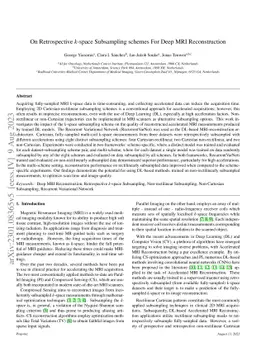 On Retrospective k-space Subsampling schemes For Deep MRI Reconstruction