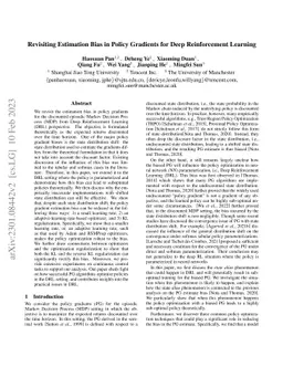 Revisiting Estimation Bias in Policy Gradients for Deep Reinforcement
  Learning