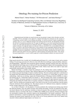 Ontology Pre-training for Poison Prediction