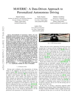 MAVERIC: A Data-Driven Approach to Personalized Autonomous Driving