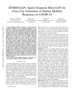 STORM-GAN: Spatio-Temporal Meta-GAN for Cross-City Estimation of Human
  Mobility Responses to COVID-19