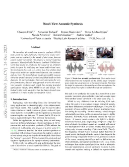 Novel-View Acoustic Synthesis