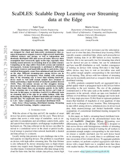 ScaDLES: Scalable Deep Learning over Streaming data at the Edge