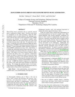 Dance2MIDI: Dance-driven multi-instruments music generation