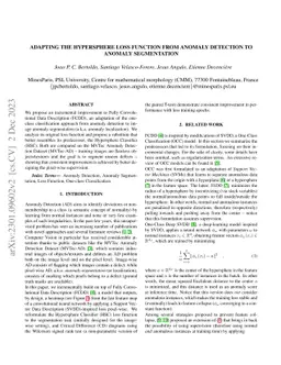 Adapting the Hypersphere Loss Function from Anomaly Detection to Anomaly
  Segmentation