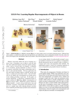 LEGO-Net: Learning Regular Rearrangements of Objects in Rooms