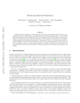 Prediction-Powered Inference