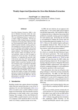 Weakly-Supervised Questions for Zero-Shot Relation Extraction