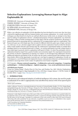 Selective Explanations: Leveraging Human Input to Align Explainable AI