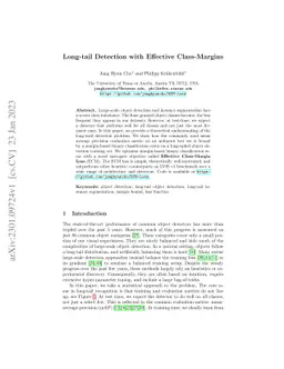 Long-tail Detection with Effective Class-Margins