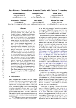 Low-Resource Compositional Semantic Parsing with Concept Pretraining