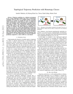 Topological Trajectory Prediction with Homotopy Classes