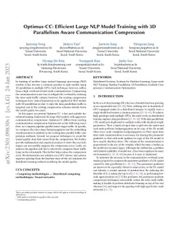 Optimus-CC: Efficient Large NLP Model Training with 3D Parallelism Aware
  Communication Compression