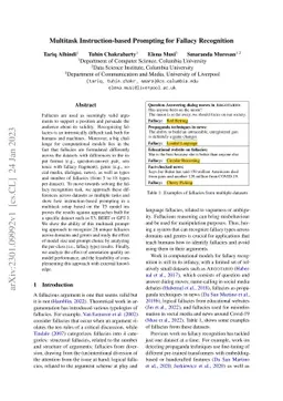 Multitask Instruction-based Prompting for Fallacy Recognition