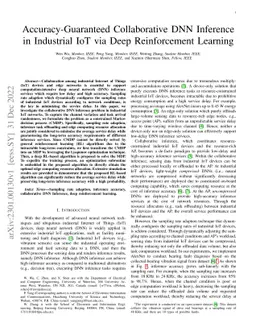 Accuracy-Guaranteed Collaborative DNN Inference in Industrial IoT via
  Deep Reinforcement Learning