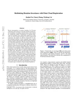 Rethinking Rotation Invariance with Point Cloud Registration